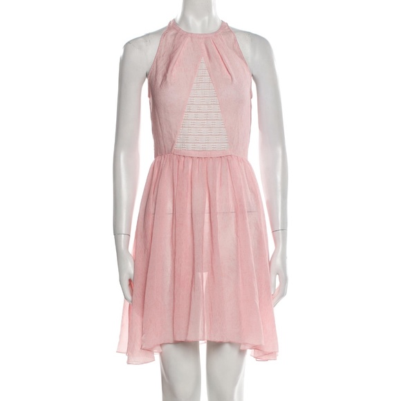 NEW $295 Designer Timo Weiland Candice Skater Dress in Blush Pink - Picture 1 of 3